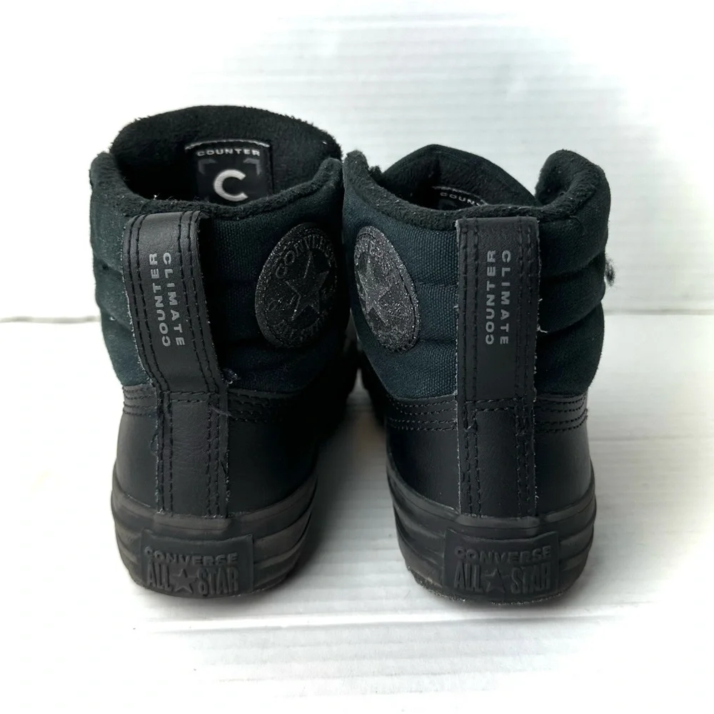 Converse Chuck Taylor All‎ Star Berkshire Boot Hi Leather Youth 2 Black A01783C